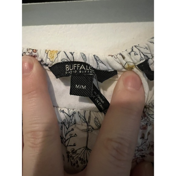 Buffalo David Bitton Floral M Adriella Lined Dress Soft Spring Summer Yellow - Picture 2 of 4